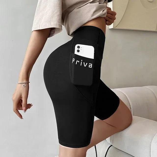 Women Yoga Sports Shorts High Waist Fitness Shorts
