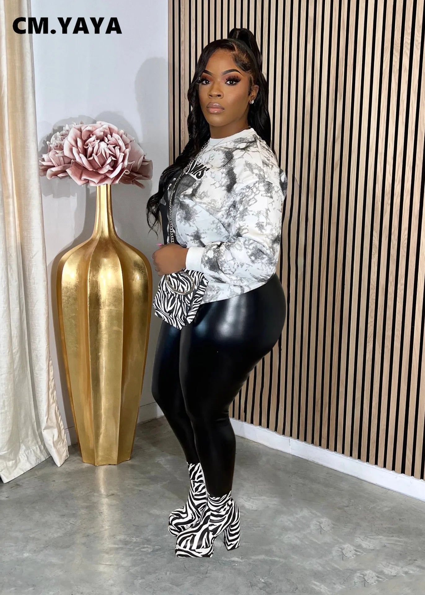 Tie Dye Letter Printed Long Sleeve O-neck Sweatshirt